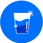 Filling cup badge